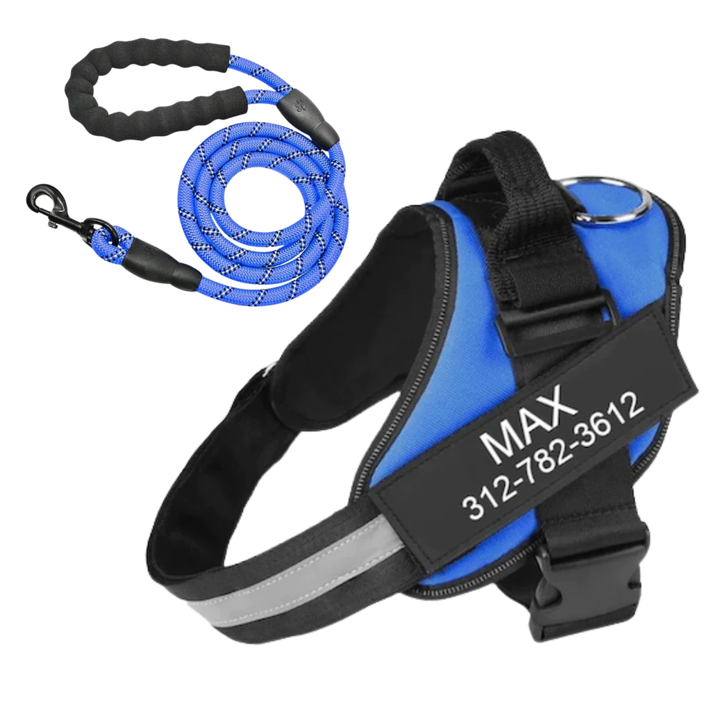 ComfortGrip™ - Personalized No Pull Dog Harness + FREE Strong Reflective Dog Leash Worth $20