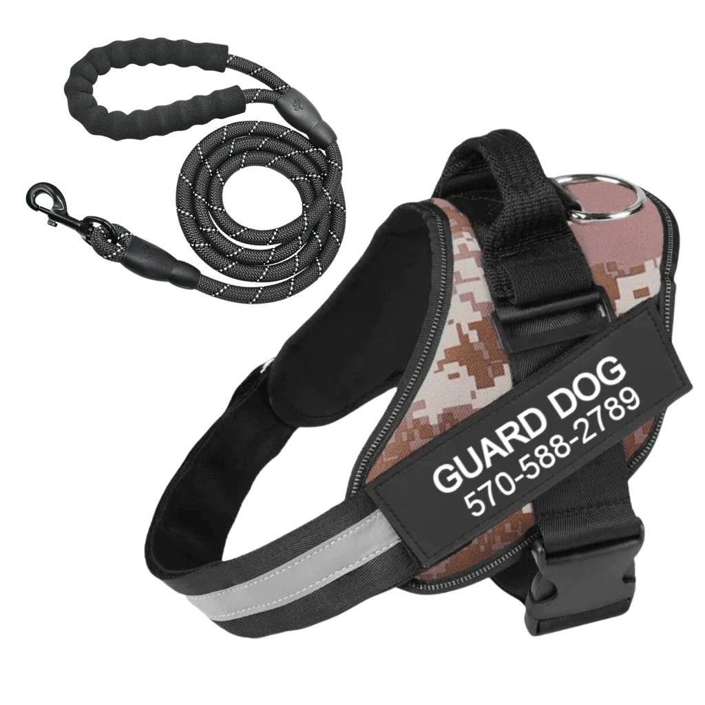 ComfortGrip™ - Personalized No Pull Dog Harness + FREE Strong Reflective Dog Leash Worth $20