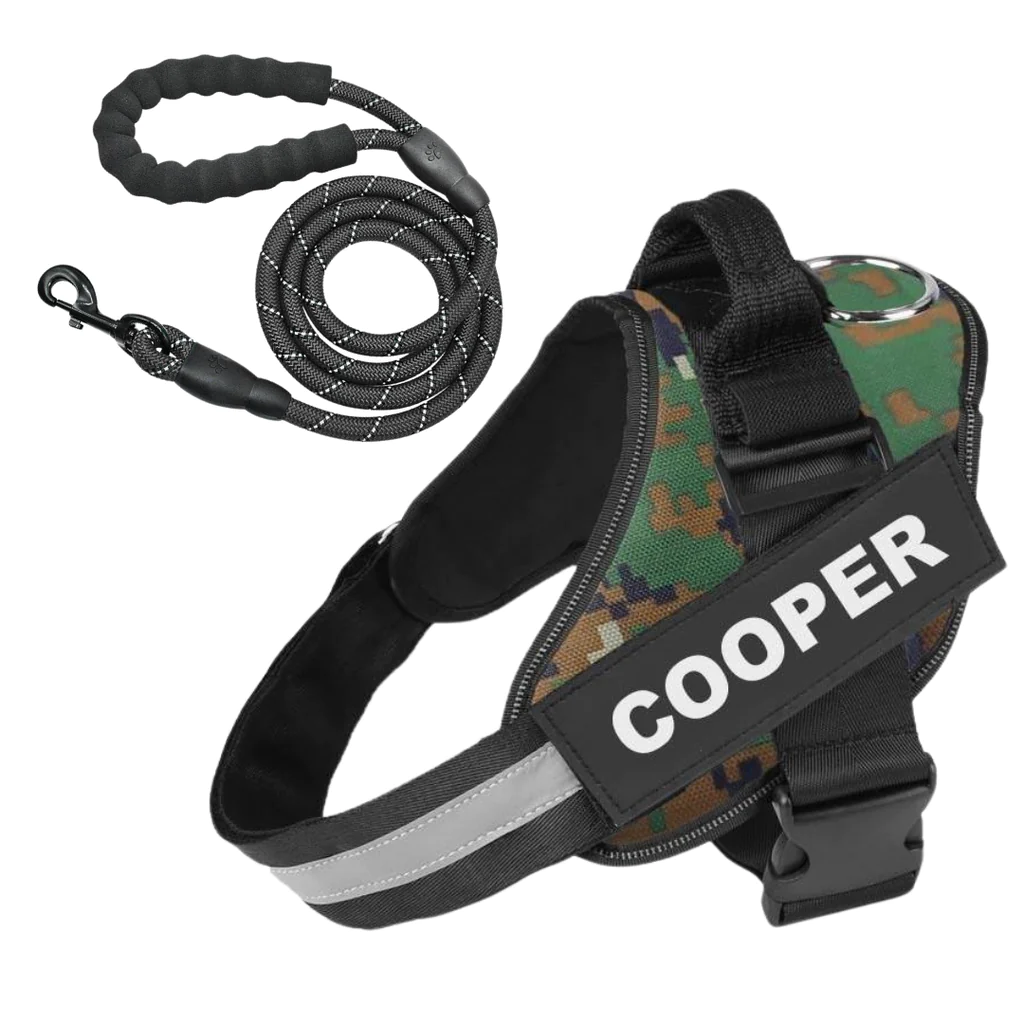 ComfortGrip™ - Personalized No Pull Dog Harness + FREE Strong Reflective Dog Leash Worth $20