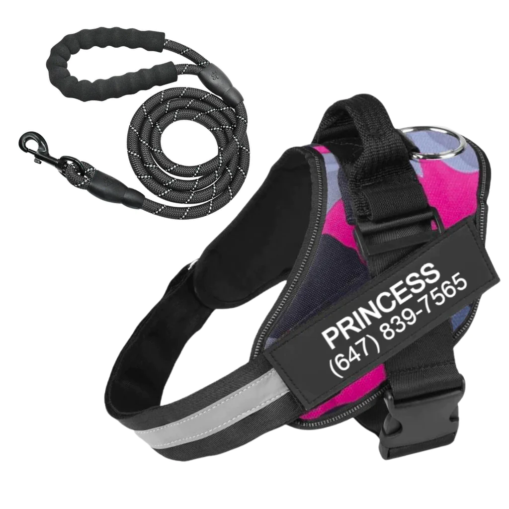 ComfortGrip™ - Personalized No Pull Dog Harness + FREE Strong Reflective Dog Leash Worth $20