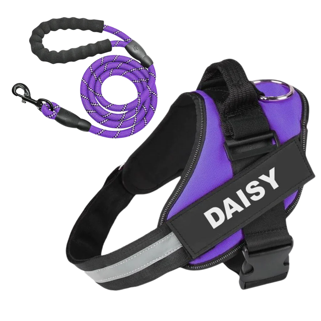 ComfortGrip™ - Personalized No Pull Dog Harness + FREE Strong Reflective Dog Leash Worth $20