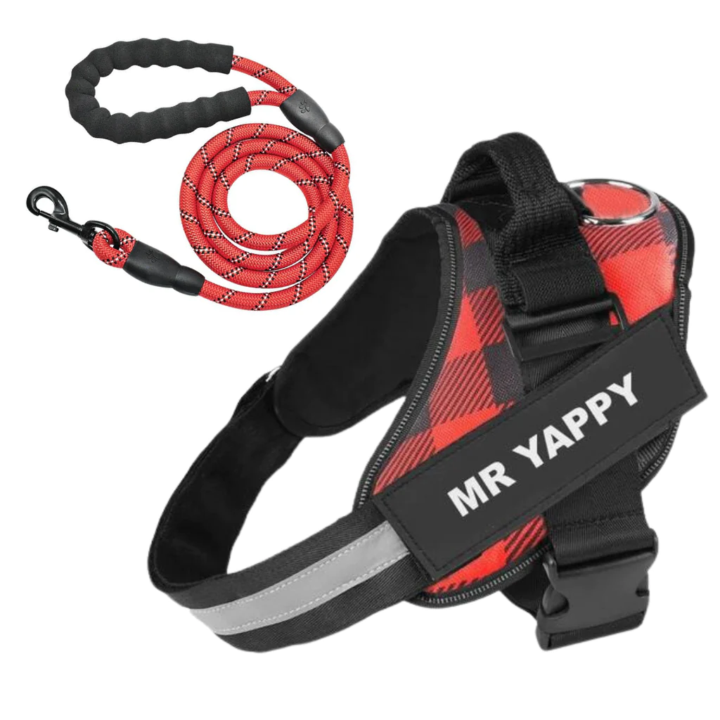 ComfortGrip™ - Personalized No Pull Dog Harness + FREE Strong Reflective Dog Leash Worth $20
