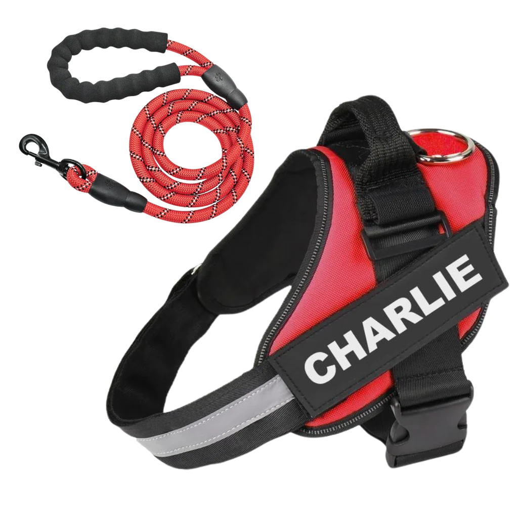 ComfortGrip™ - Personalized No Pull Dog Harness + FREE Strong Reflective Dog Leash Worth $20