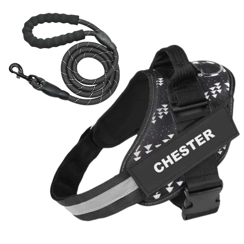 ComfortGrip™ - Personalized No Pull Dog Harness + FREE Strong Reflective Dog Leash Worth $20