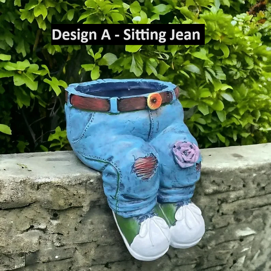 Uniquely Crafted Denim Flower Pots